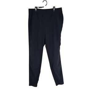 Hurley Women Black Jogger Pants Size L Elastic Waistband & Cuffs Comfortable Fit